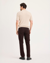 Back view of model wearing Hammond Mole Heather Crafted Khaki Pants, Slim Fit.