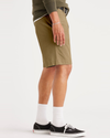 Side view of model wearing Harvest Gold Alpha 8