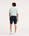 Back view of model wearing Navy Blazer Alpha 8
