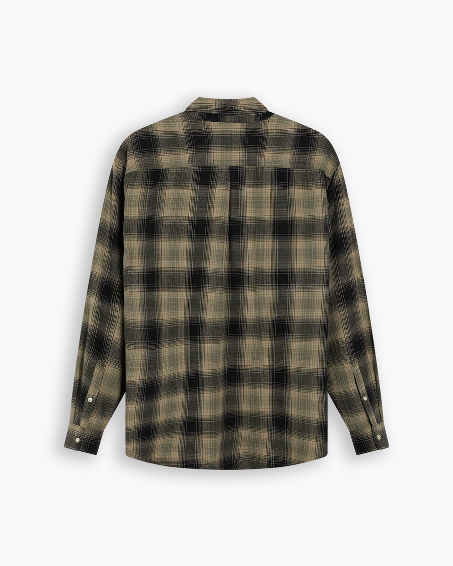 View of model wearing Anacortes Camo Eighty-Six 1-Pocket Shirt, Relaxed Fit.