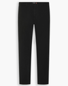 View of model wearing Beautiful Black Essential Chino Pants, Slim Fit.