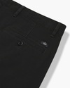 View of model wearing Beautiful Black Essential Chino Pants, Slim Fit.