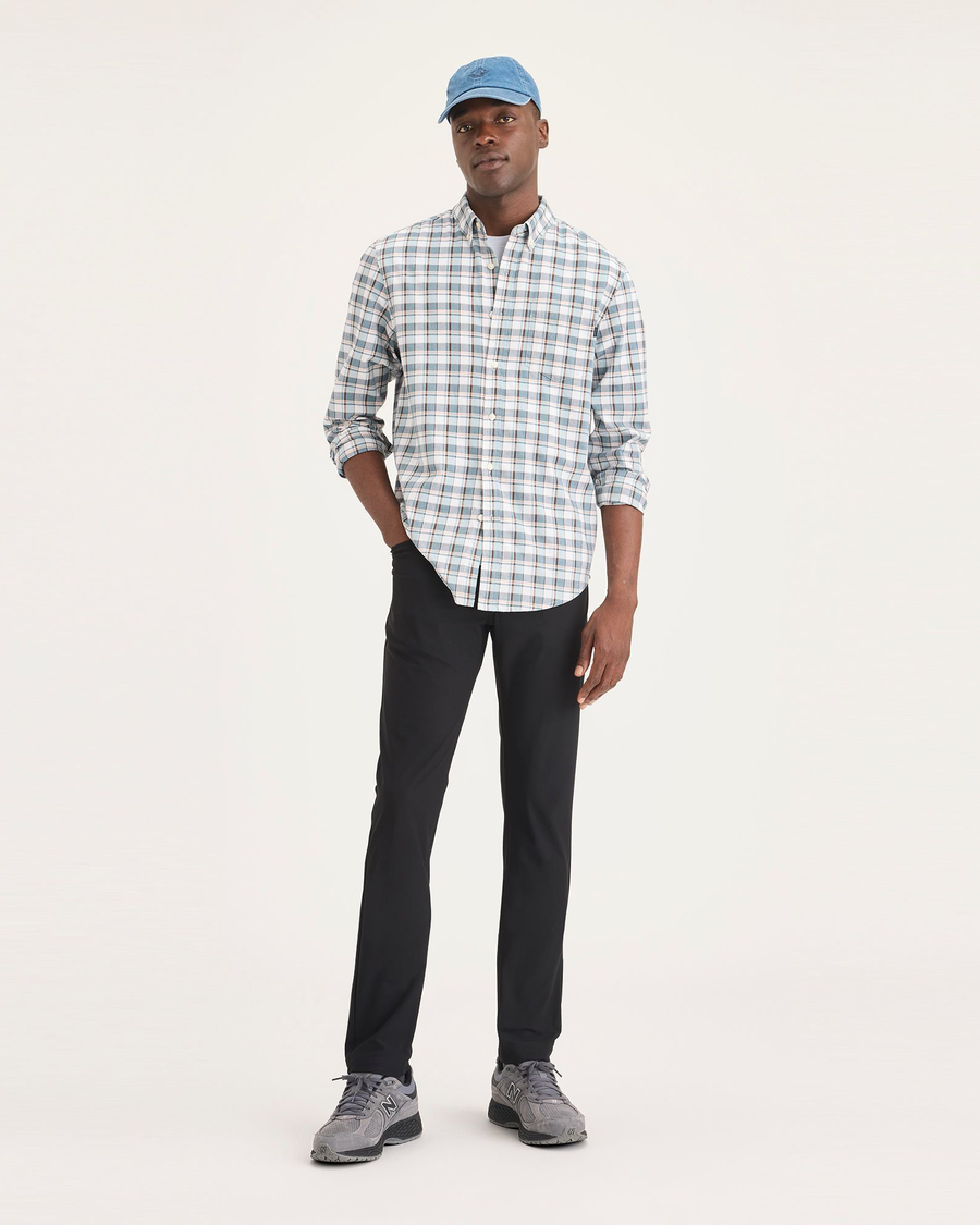 Pantalones Jogger Dockers Go Airweave Slim Para Hombre - Tela Transpirable, Negro, Talla M