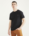 Front view of model wearing Beautiful Black Original Tee.