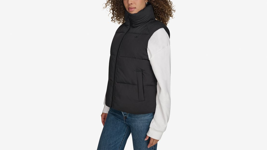 Puffer vest jacket womens best sale