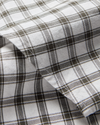 View of model wearing Calahan Chimera Lucent White Oxford Shirt, Slim Fit.