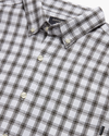 View of model wearing Calahan Chimera Lucent White Oxford Shirt, Slim Fit.