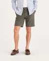 Front view of model wearing Camo Alpha Chino Shorts, Straight Fit.