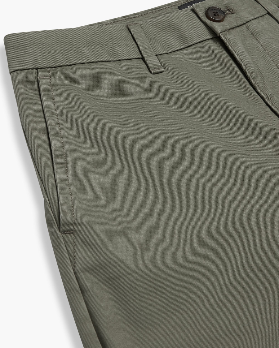 View of model wearing Camo Blake Chino Pants, High Straight.