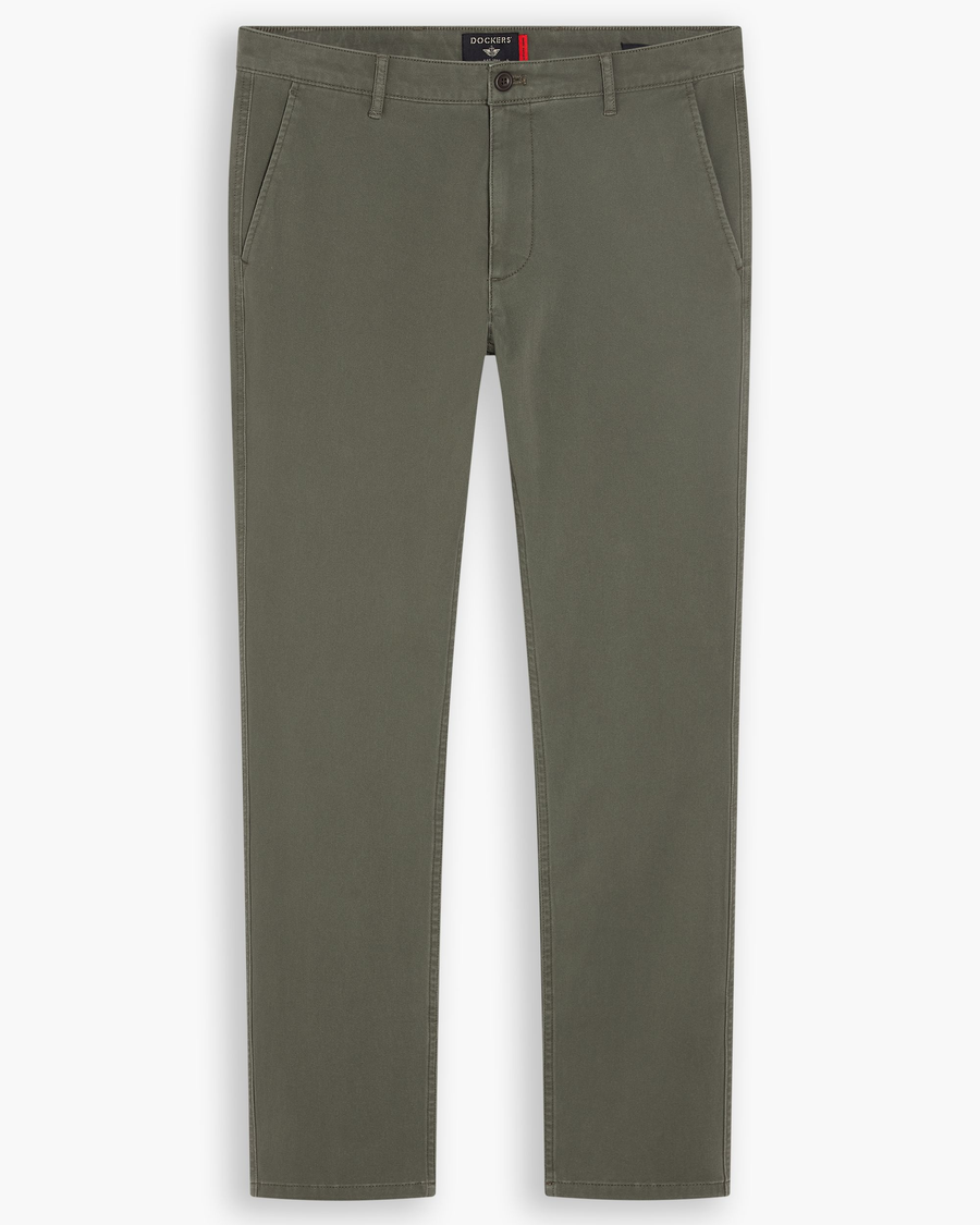 View of model wearing Camo Essential Chino Pants, Skinny Fit.