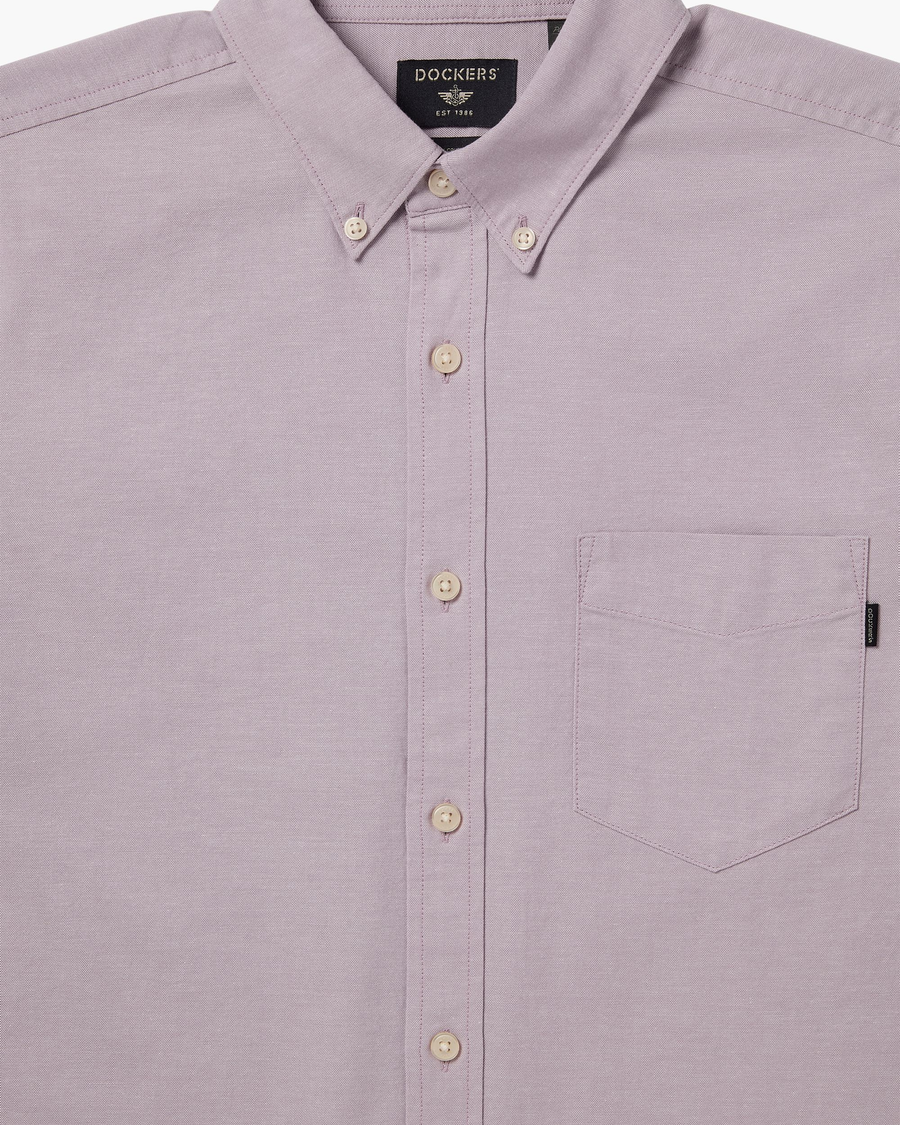 View of model wearing Cecil Toadstool Cut Oxford Shirt, Slim Fit.