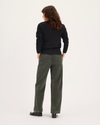 Back view of model wearing Chimera Blake Chino, High Straight Fit.