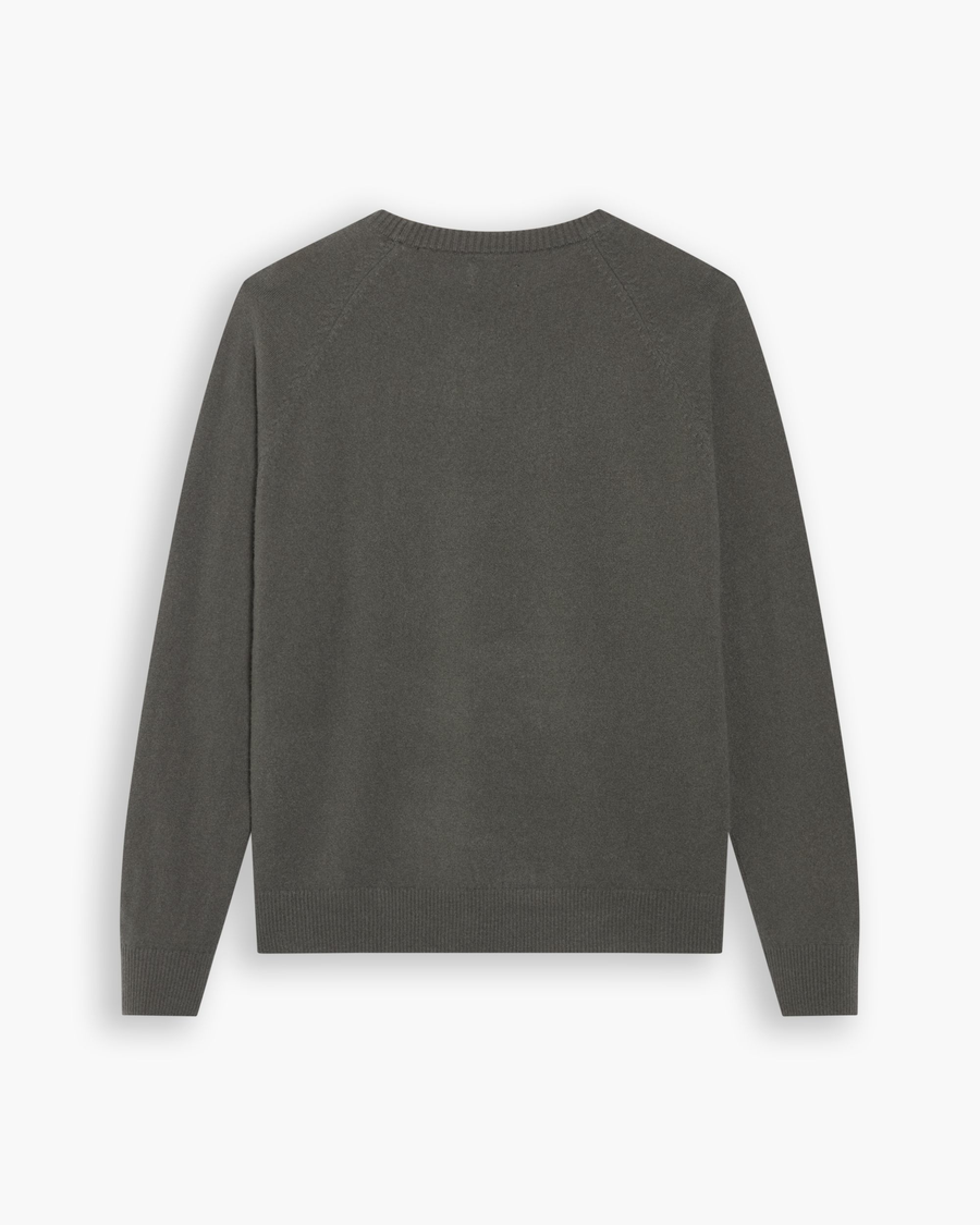 View of model wearing Chimera Crafted Cashmere Sweater, Regular Fit.