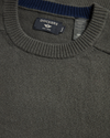 View of model wearing Chimera Crafted Cashmere Sweater, Regular Fit.