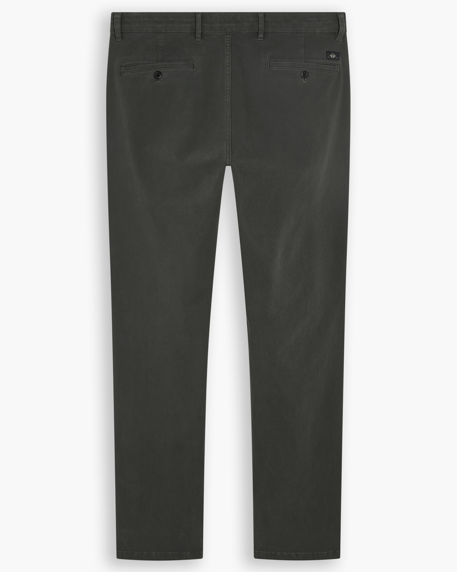 View of model wearing Chimera Essential Chino Pants, Skinny Fit.