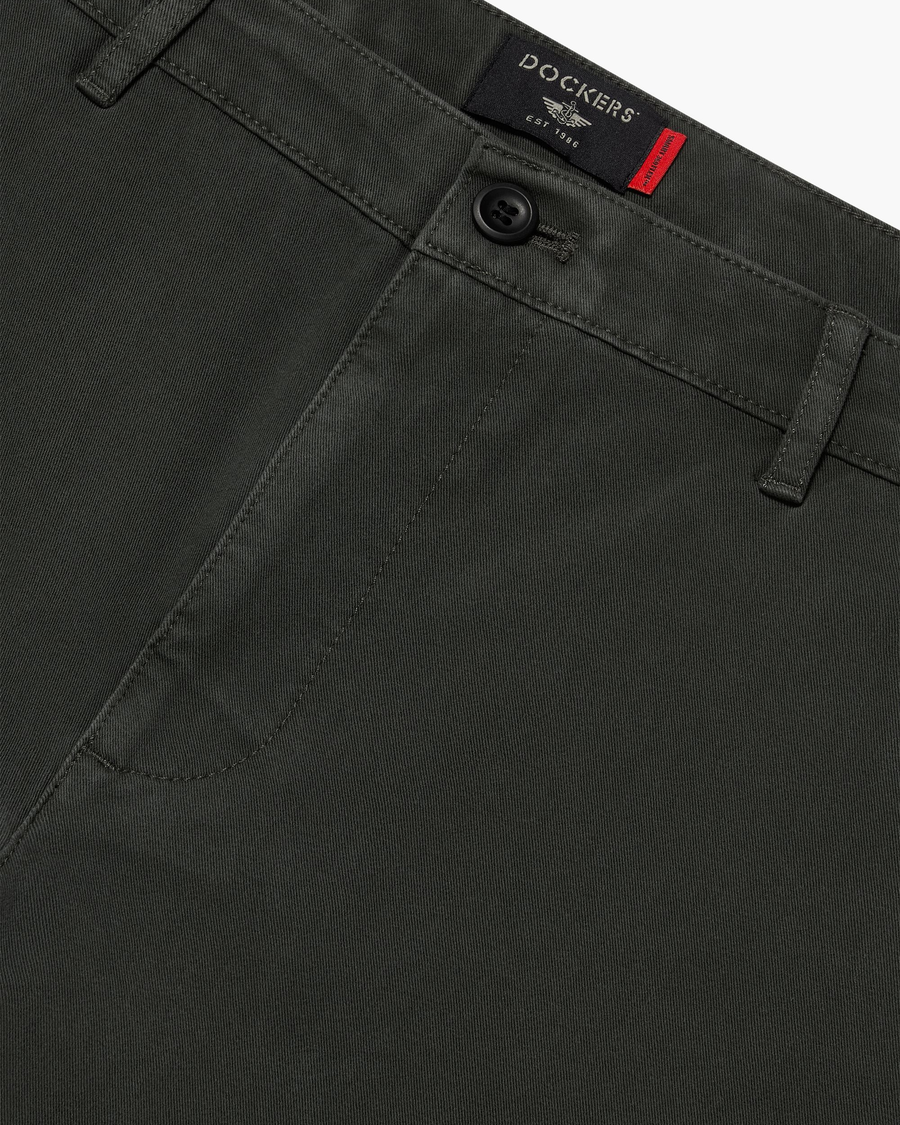 View of model wearing Chimera Essential Chino Pants, Skinny Fit.