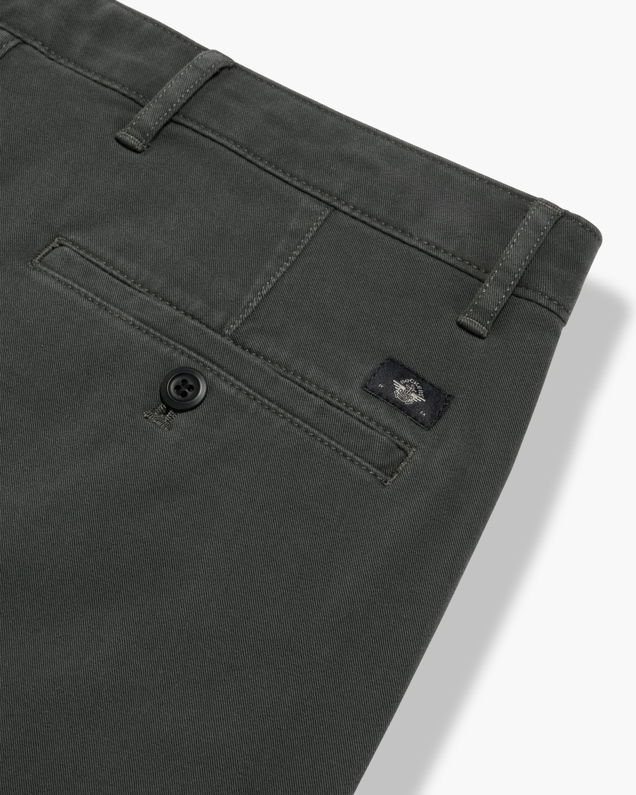 View of model wearing Chimera Essential Chino Pants, Slim Fit.