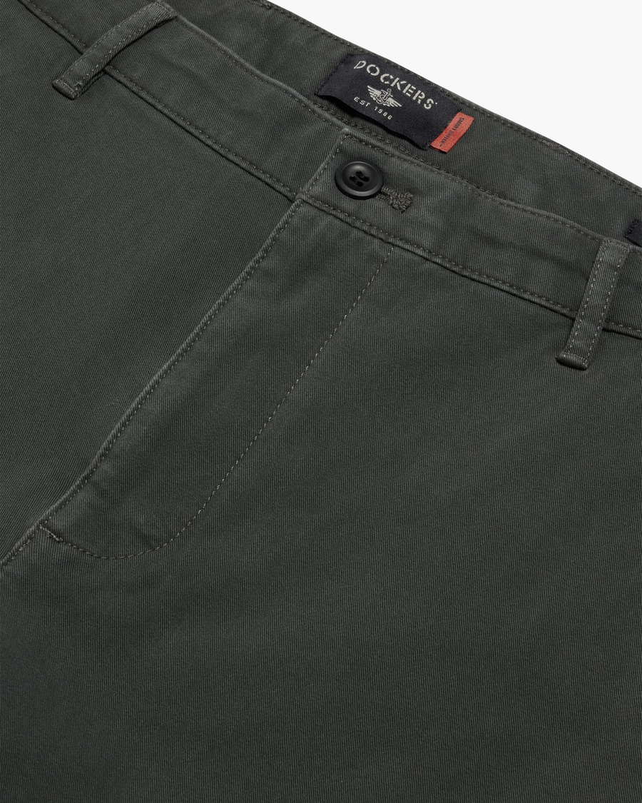 View of model wearing Chimera Essential Chino Pants, Slim Fit.