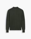 View of model wearing Chimera Quarter Zip Sweater, Regular Fit.