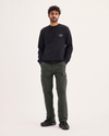 Front view of model wearing Chimera Utility Cargo Pant, Straight Fit.