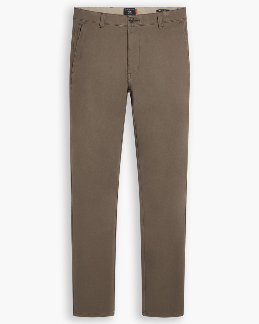 View of model wearing Chocolate Chip Ultimate Chino Pants with Smart 360 Flex™, Skinny Fit.