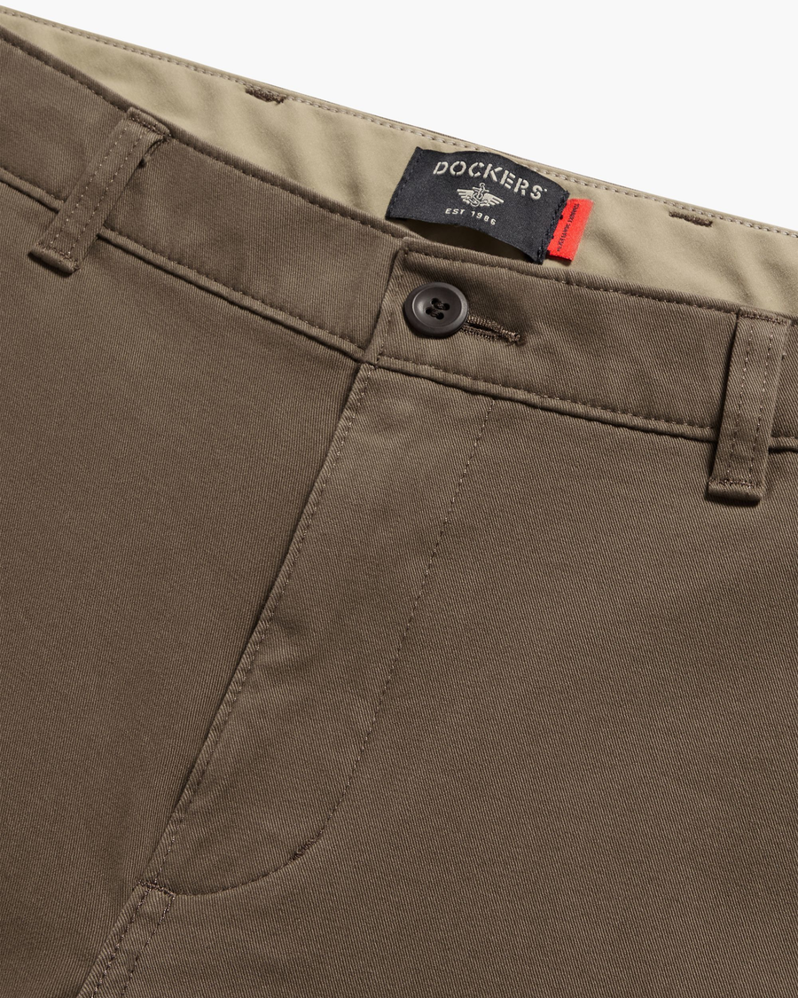 View of model wearing Chocolate Chip Ultimate Chino Pants with Smart 360 Flex™, Skinny Fit.