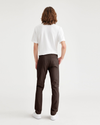 Back view of model wearing Coffee Bean Men's Skinny Fit Smart 360 Flex California Chino Pants.