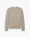 View of model wearing Cotswold Stone Premium Crewneck Sweater, Regular Fit.