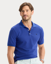 View of model wearing Deep Ultramarine Original Polo, Slim Fit.