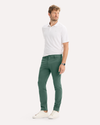 View of model wearing Duck Green Go Activeflex Chino, Skinny Fit.
