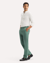 View of model wearing Duck Green Original Chino Pants, Slim Fit.