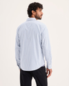 Back view of model wearing Erwin Ultimate Shirt, Slim Fit.