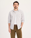 Front view of model wearing Erwin Ultimate Shirt, Slim Fit.