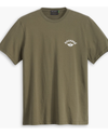 View of model wearing Fan Camo Logo Tee, Slim Fit.