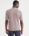 Back view of model wearing Fawn Men's Slim Fit Original Polo.