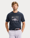 View of model wearing Fog India Graphic Tee, Regular Fit.