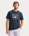 Front view of model wearing Fog India Graphic Tee, Regular Fit.