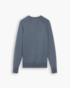 View of model wearing Folkstone Gray Crewneck Sweater, Regular Fit.