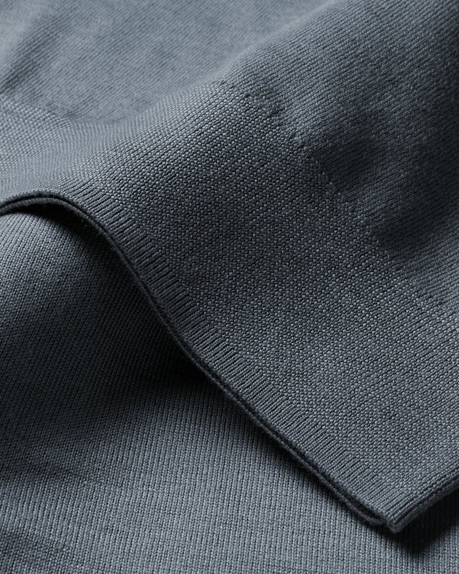 View of model wearing Folkstone Gray Crewneck Sweater, Regular Fit.