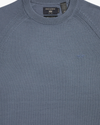 View of model wearing Folkstone Gray Crewneck Sweater, Regular Fit.
