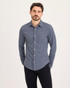 Front view of model wearing Folkstone Gray Original Shirt, Slim Fit.