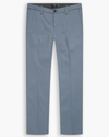 View of model wearing Folkstone Gray Signature Iron Free Khakis, Slim Fit with Stain Defender®.