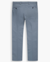 View of model wearing Folkstone Gray Signature Iron Free Khakis, Slim Fit with Stain Defender®.