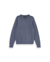 Front view of model wearing Folkstone Grey Crewneck Sweater,  Regular Fit.