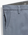 View of model wearing Folkstone Grey Workday Khaki Pants, Slim Fit.