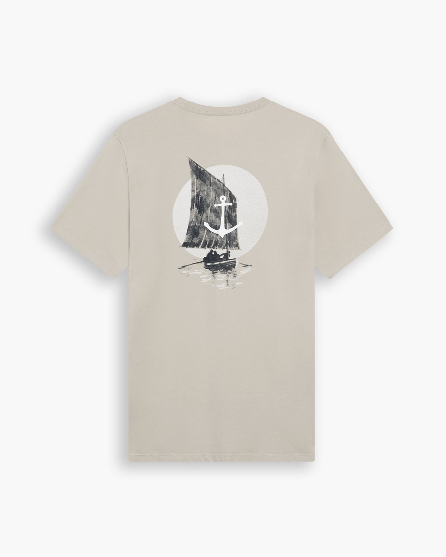 View of model wearing Grit Graphic Tee, Slim Fit.