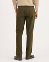 Back view of model wearing Hammond Crafted Khaki Pants, Slim Fit.