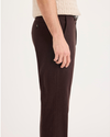Side view of model wearing Hammond Mole Heather Crafted Khaki Pants, Slim Fit.
