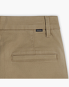 View of model wearing Harvest Gold Blake Chino Pants, High Straight Fit.