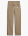 View of model wearing Harvest Gold Eighty-Six Utility Pants, Loose Fit.